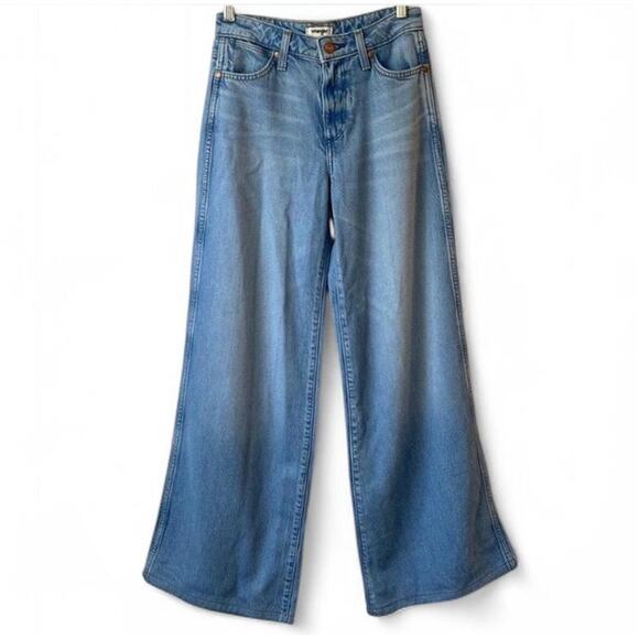 Wrangler Denim - Wrangler World Wide Medium Wash Wide-leg Denim Jeans Size 24